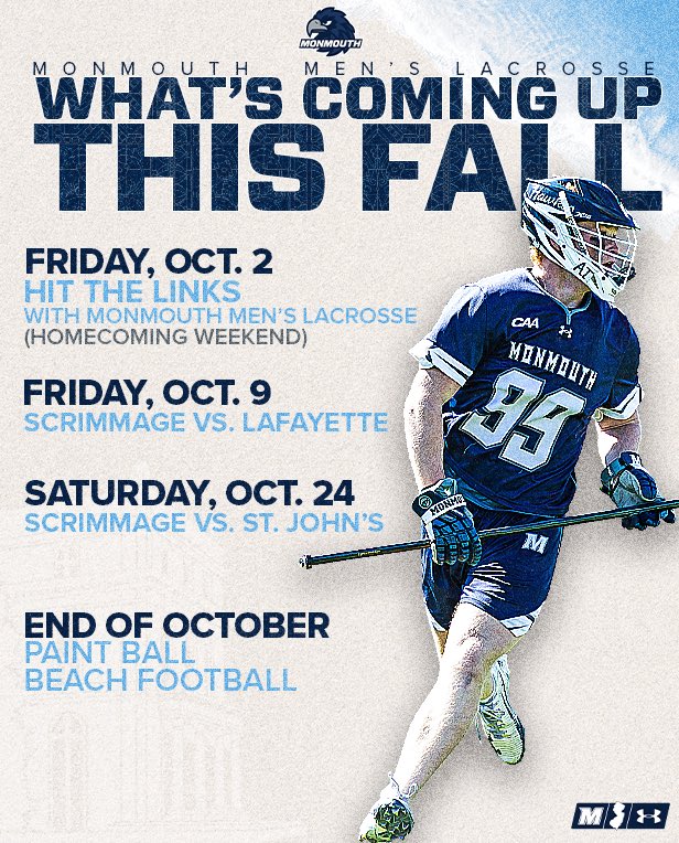 MonmouthMLAX's tweet photo. Packed October for the Hawks 🗓️🥍
#FlyHawks
#aShoreThing 🌊 https://t.co/cJtQz0SlqZ