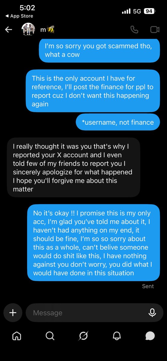 Viastarrx's tweet photo. Hey guys !! Just so we are all aware, almost got scammed by @n8rr1sqcxs with the “accidentally reported you” thing, please don’t respond to any of their DMs, she refused to give me any info on who apparently did this and don’t want you guys to suffer, looks a lil suspicious 🫶 https://t.co/AvYIc0U55a