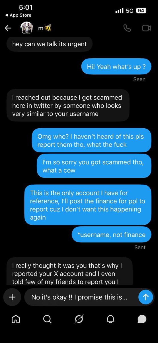 Viastarrx's tweet photo. Hey guys !! Just so we are all aware, almost got scammed by @n8rr1sqcxs with the “accidentally reported you” thing, please don’t respond to any of their DMs, she refused to give me any info on who apparently did this and don’t want you guys to suffer, looks a lil suspicious 🫶 https://t.co/AvYIc0U55a