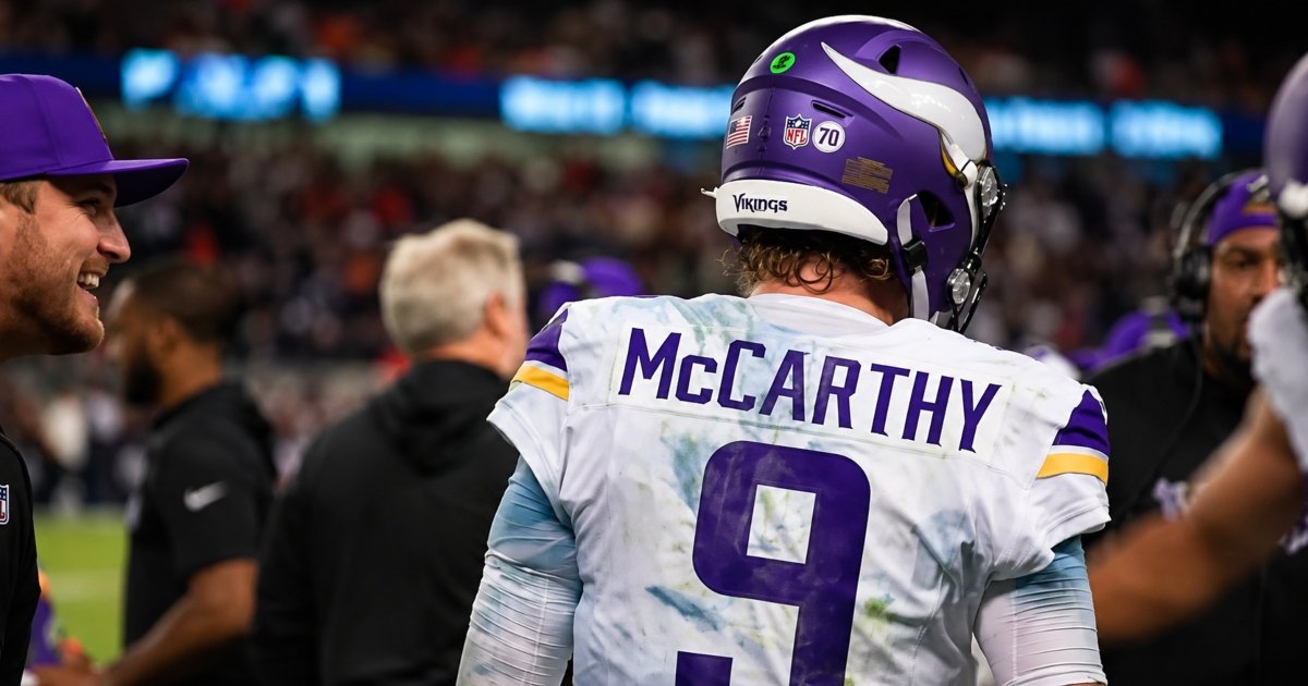 TradeVerdicts's tweet photo. The Vikings have traded J.J. McCarthy to the New York Giants. It's the end of the road for McCarthy in the Twin Cities.

Trade Verdict:
Vikings: B
Giants: B+

To Minnesota:
2027 5th-round pick

To New York:
J.J. McCarthy (QB)

https://t.co/5R0VJ0DR5t https://t.co/YxK9ZgOwNS