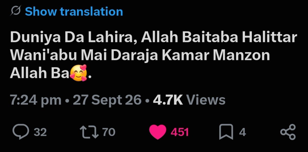 Abu_saahal's tweet photo. nan akwai gyara mai muhimmanci: wannan lafazin ba hadisi ne kai tsaye daga Annabi ﷺ 
 Don haka bai kamata mutum ya ce Duk duniya ba ayi halitta Maganar tana da ma’ana sahihiya idan ana nufin falalar Annabi ﷺ, domin yace أنا سيد ولد آدم يوم القيامة Ni ne shugaban ya yan Adam👇👇 https://t.co/Xg3MdQ1pw7