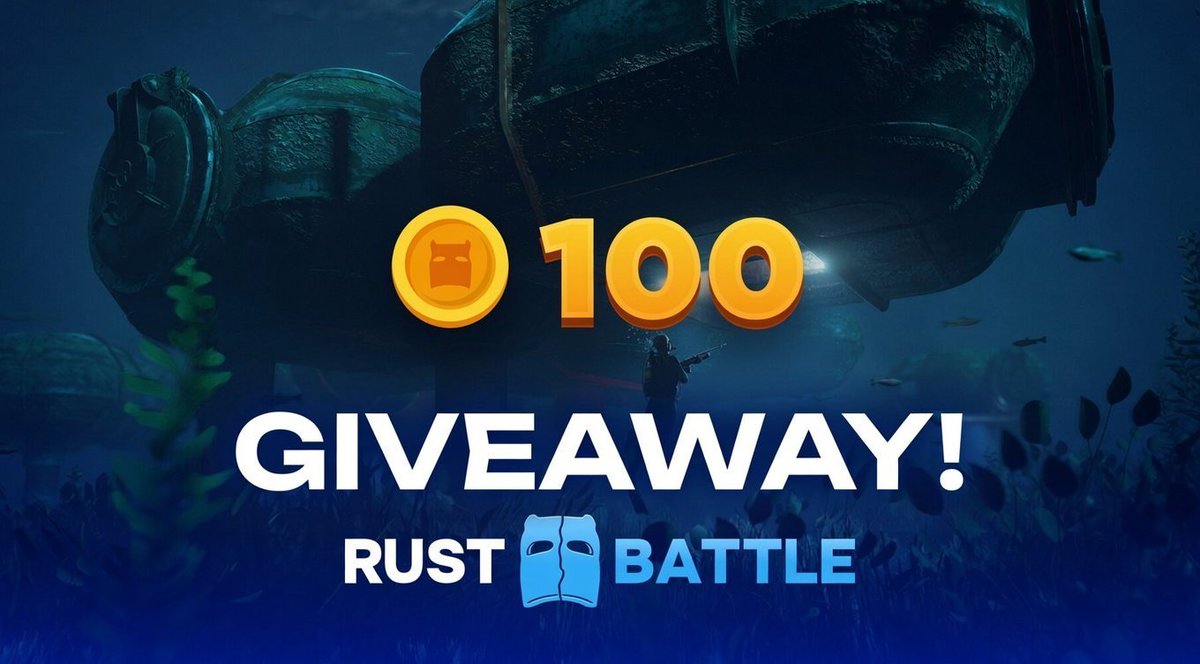 RustBattleCom's tweet photo. GIVEAWAY |  100 🪙     

 To enter:  
☑️Follow @RustBattleCom &amp; @CaseBattleCom
☑️RT + Tag 1 Friend + Comment Your Site ID        

 Ends in 10 Days don't miss out⏰ https://t.co/VrOjOWRG8Y
