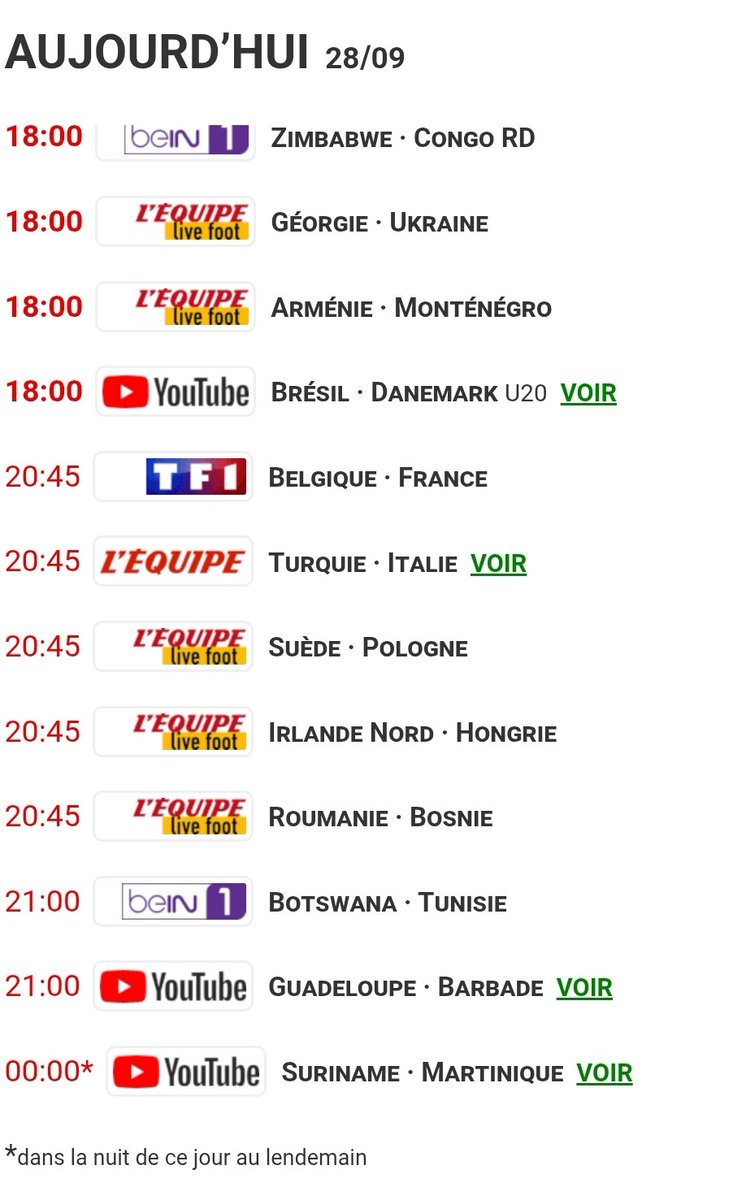Ch__Palo's tweet photo. Le Programme #FooTv de ce Lundi (28/09/26) 😉 #TeamOM #Football #Sports #Tv #ProgrammeTV https://t.co/VjX5pJaJTo