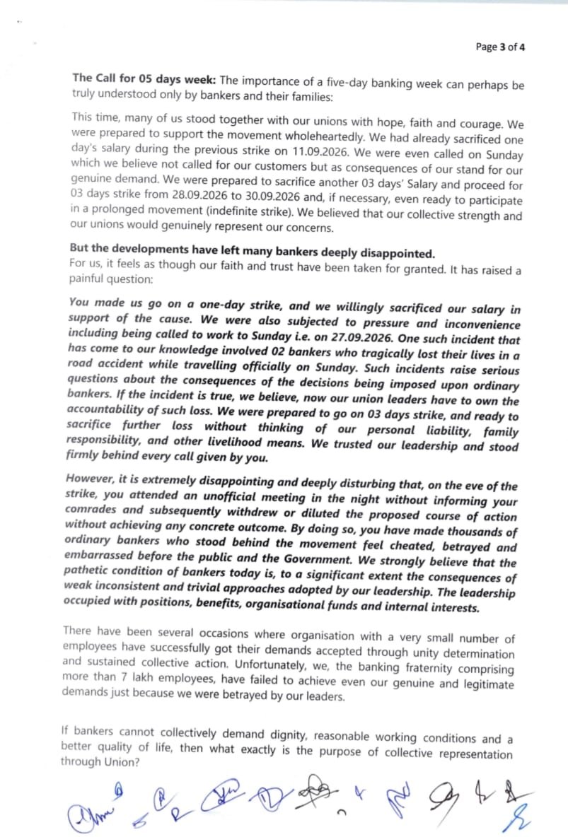 bankaffairs's tweet photo. 17 OFFICERS OF AIBOC
FROM INDIAN BANK
RESIGN FROM UNION 

Citing deep disappointment over the deferment of the proposed strike.

@aiboc_in #5daybanking https://t.co/2vSdbrrd3S