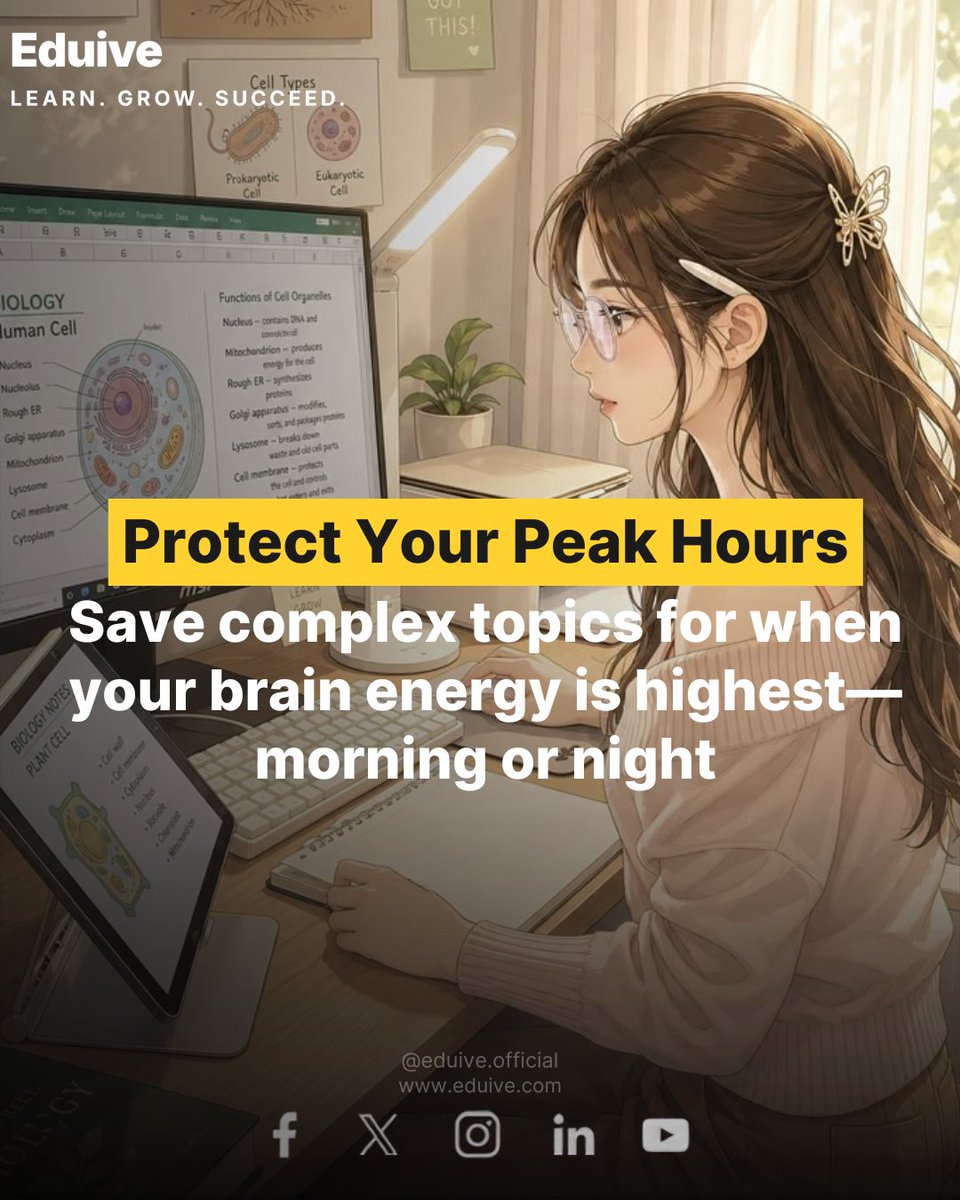 Eduive_Official's tweet photo. Time Management for High Performers: 3 Habits to Master Your Schedule.
High performers don't work longer hours; they manage their focus better.
#TimeManagement #HighPerformers #StudyHacks https://t.co/HAWYq4VFk6