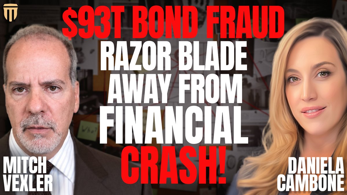 ITMTrading's tweet photo. 93T Bond Fraud Will Crash Financial System: “We’re Dancing on a Razor Blade” - Mitch Vexler

Full interview: https://t.co/fbwF4vG5xw

#gold #economy #finance @DanielaCambone https://t.co/Irl9LUwVTd
