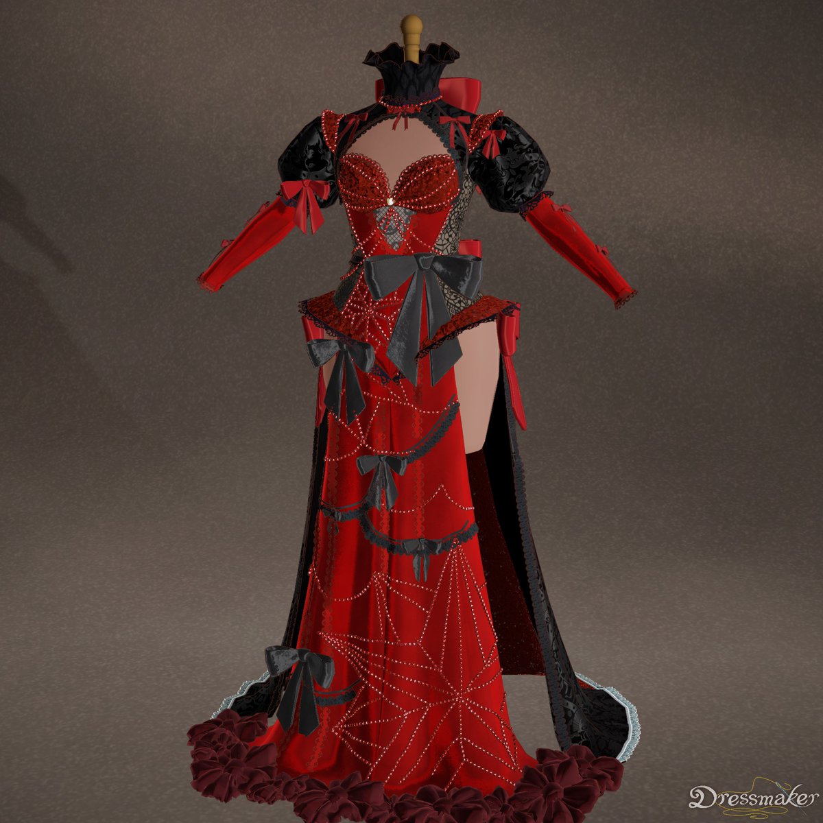 kureijiollie's tweet photo. OTSUCRAZY!! CURRENTLY THE BEST DRESS I'VE MADE!! DOES IT MAKE SENSE?? NO. DID IT SELL FOR A LOT?? NO. BUT IS IT PRETTY?? HECK YEAH ❤️‍🔥❤️‍🔥 THANKS FOR COMING!! https://t.co/bTdPY5P2c9