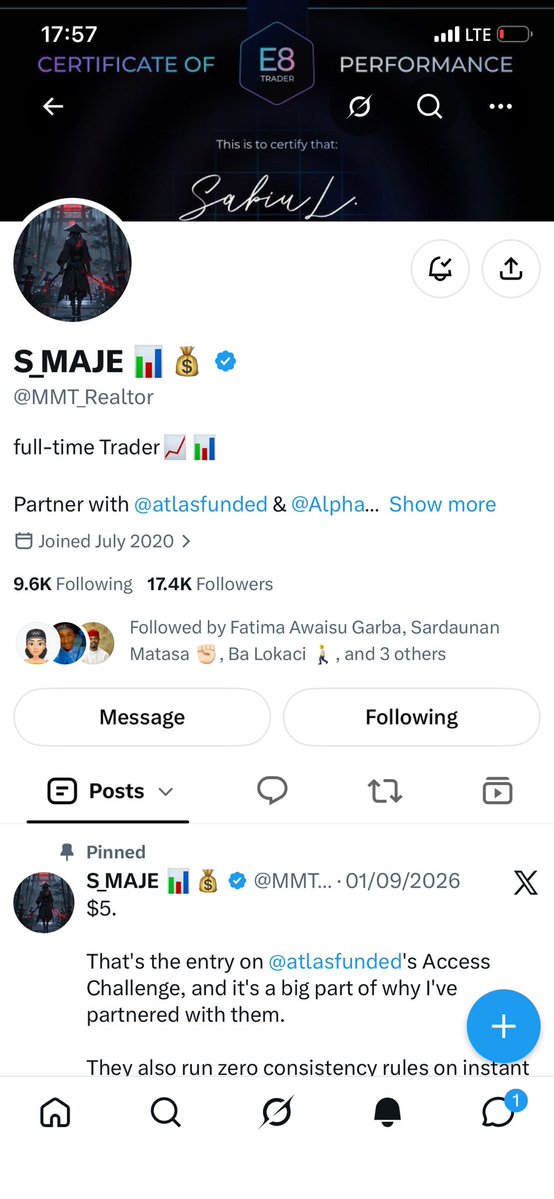 pips__hunter0's tweet photo. @MMT_Realtor @AlphaCapitalUK @sodium_nq @Sabiulawal_Dmj @DawdaOntop @SirFamousFx @RIO_HUB_ @usmanmoduk @deezam0033 @ZMaikiri010 @emma_dert All the tasks is done ✅ sir https://t.co/zdajqwc29i