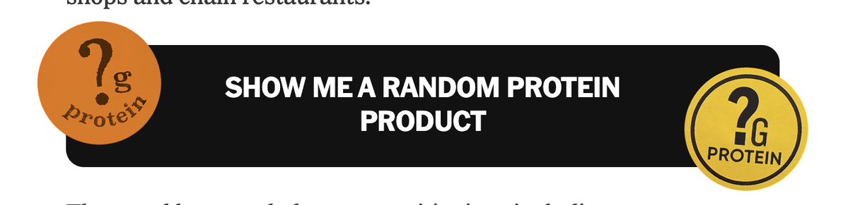 sangerkatz's tweet photo. Our article on protein junk food has a random protein button you are going to want to push. @larrybuch https://t.co/jHqr8WkJgA