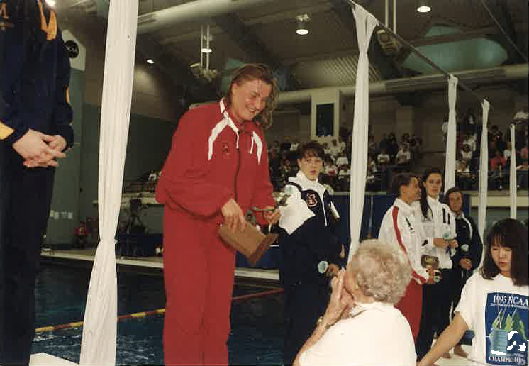 ASUSwimDive's tweet photo. Beata Kaszuba-Baker’s is one of five honorees being inducted into the Sun Devil Athletics Hall of Fame. 🔱

She reflected on her journey to Tempe and coming from Poland to swim for the Sun Devils where she won three national titles in her collegiate career. 

Story: https://t.co/ztTJ2pbmZI

#ForksUp /// #O2V