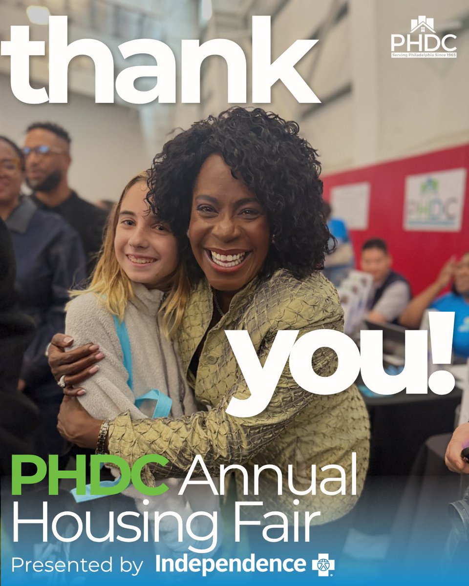 PHLPlanDevelop's tweet photo. Another successful Fair in the books! Thank you to every Philadelphian that came out on Saturday to PHDC's Annual Housing Fair presented by @IBX!

Thank you to every vendor that provided dozens of resources to Philadelphians all under one roof!
We'll be back next year! 🥳 https://t.co/IcdWsNim14