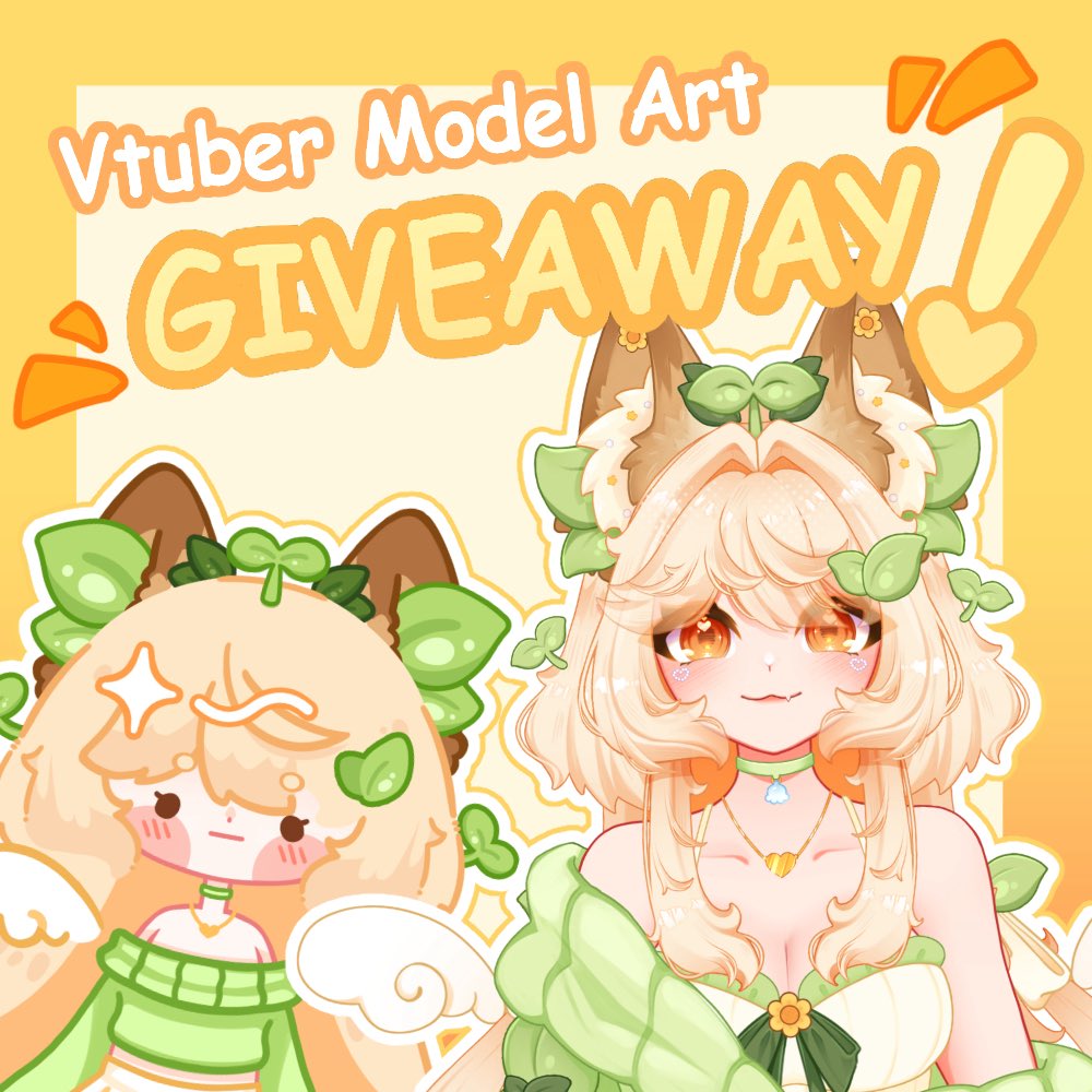 Mikazuki_wolfy's tweet photo. ✨🌱GIVEAWAY🌱✨

I will be doing a giveaway there will be 3 winners! And two bonus prize👀

🌟1st place - Full body vtuber model art!! 
⭐️2nd place - full body chibi model art & 1 silly SKEB chibi art!! 
💫3rd place- full body chibi model art!! 

🌱and I'll be picking 2 more people to give a 30% off for one of my vgen commission!! 🌱

How to join:
❤️ 
Follow
Reports 
Comment down your OC(Optional)

❗️This end on October 15 be fast!!! 
‼️I'll be starting the art in November!! 
#vtubermodel #VgenComm #vtuber