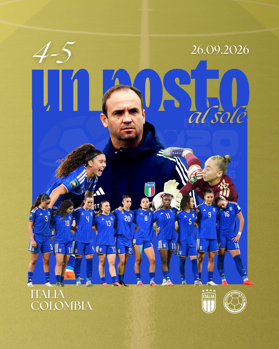 AIACNazionale's tweet photo. 🇮🇹 Un quarto posto mondiale che vale molto più di una classifica.
Dopo i rigori con la Colombia, resta un percorso storico per l’Italia U20 Femminile e per tutto il movimento.
🎙️ Nicola Matteucci: «Di questa esperienza mi porterò dentro ogni momento».
#U20WWC #VivoAzzurro #AIAC https://t.co/WTQ2ltt76K