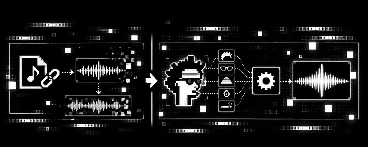 NFungibleSound's tweet photo. Why NFS > MP3?

With a typical audio NFT, the relationship between the NFT and its MP3 is basically:

“Trust me bro, this MP3 belongs to this NFT.”

NFS works differently. The NFT creates its own sound.

NFTs identity and traits become inputs to the NFS Engine, which deterministically generates its unique voice. Same NFT + same engine = same sound, every time.