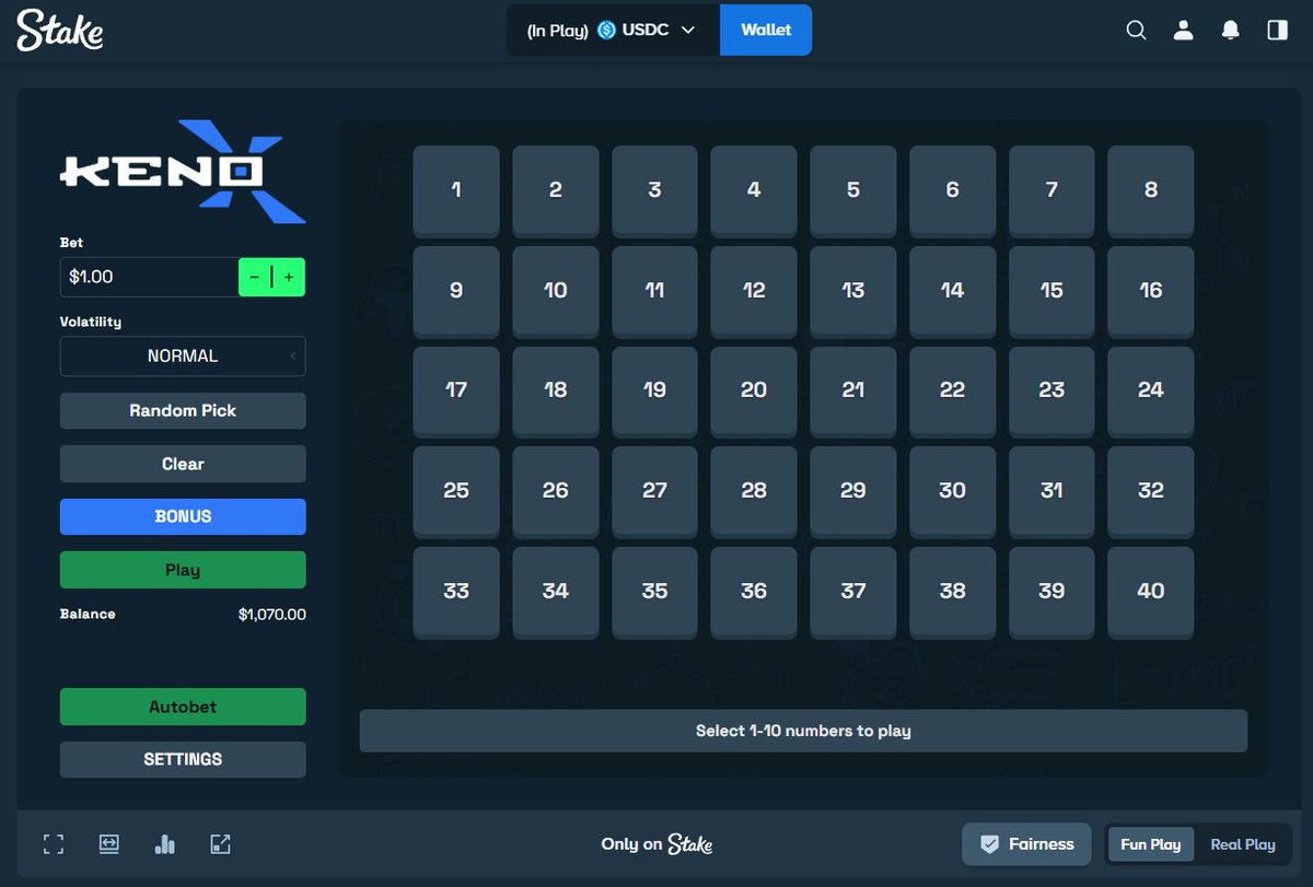 degen_lab's tweet photo. Pick some numbers, and let’s try your luck on Keno Xtreme https://t.co/geXCOnJBJM