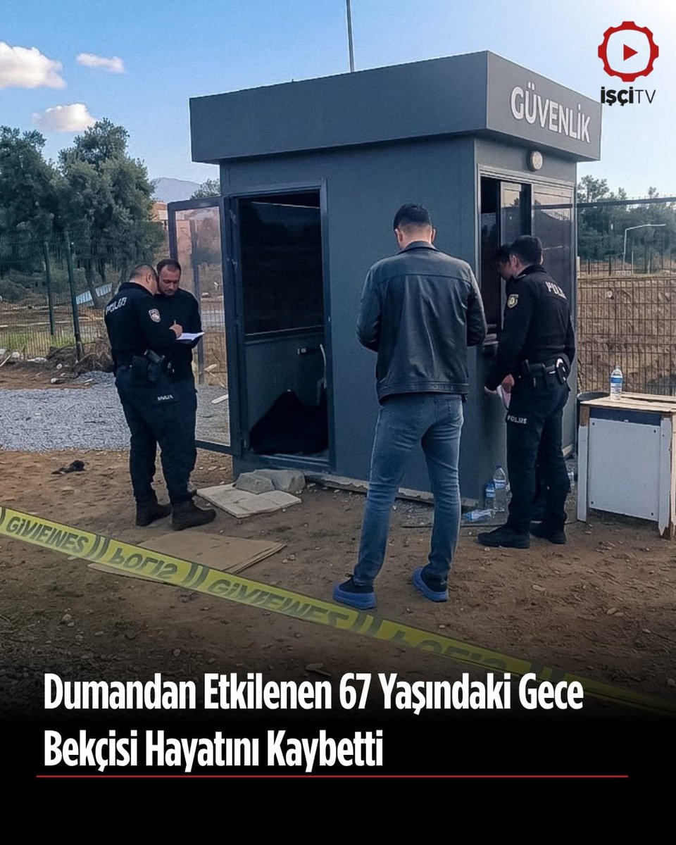 isci_tv's tweet photo. Dumandan Etkilenen 67 Yaşındaki Gece Bekçisi Hayatını Kaybetti 

Aydın’ın Efeler ilçesinde alışveriş merkezi inşaatında gece bekçiliği yapan 67 yaşındaki Abdülkerim Taş, gece ısınmak için yaktığı odunun dumanından etkilenerek hayatını kaybetti. https://t.co/oSnpFIwPq6