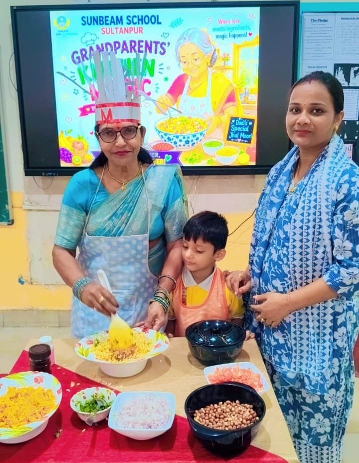 SunbeamSLN's tweet photo. *Grandparents' Kitchen Magic - Class KG-I | Sunbeam School, Sultanpur!* https://t.co/hiErKnDXG1