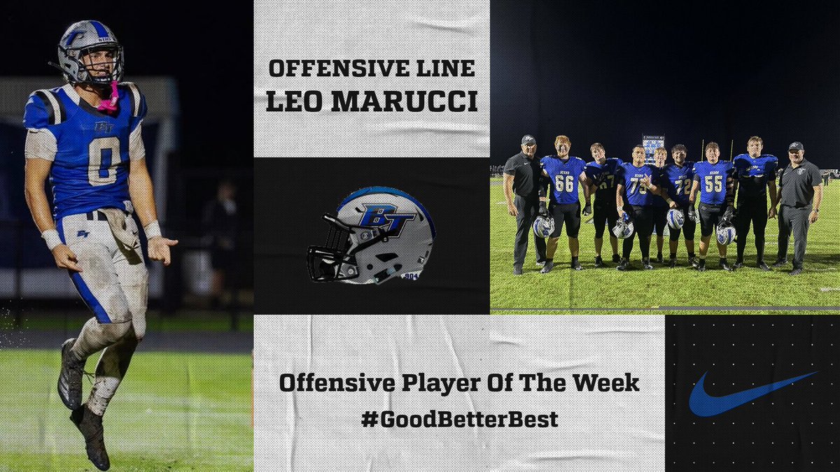 BTHS_Football_'s tweet photo. Congratulations to our Players of the week ! @MEstrada2030 @KysonBush @ColeTurner2029 @A_Sumner50 @JakeAndres40247 @LincolnScott02 @ljmarucci #GoBears #GoodBetterBest https://t.co/bW1TO4gHlO