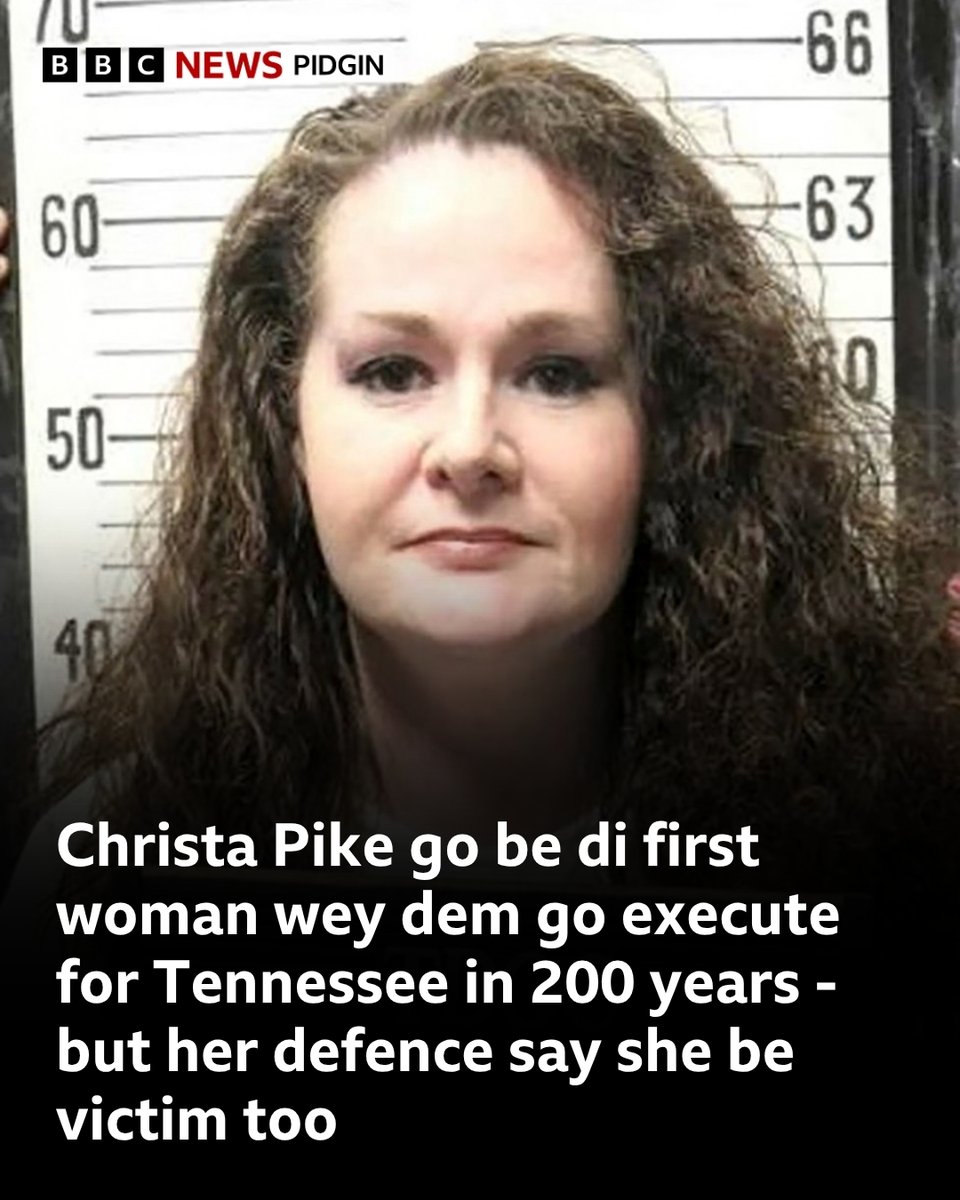 bbcnewspidgin's tweet photo. Christa Pike, wey dey 50 years now, bin dey 18 wen she and her boyfriend dat time, Tadaryl Shipp, beat, torture and murder Colleen Slemmer, one 19-year-old wey dem bin meet for job training camp for teens wey dey troubled.

Full tori: https://t.co/SpzfiTqahT https://t.co/3HOyjwLiZh
