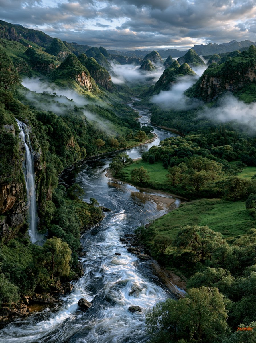 DutteArt's tweet photo. A place the world forgot.

#lostworld #rainforest #waterfall #aiart

https://t.co/IdOAkq8Lud https://t.co/S9GYavYE7y