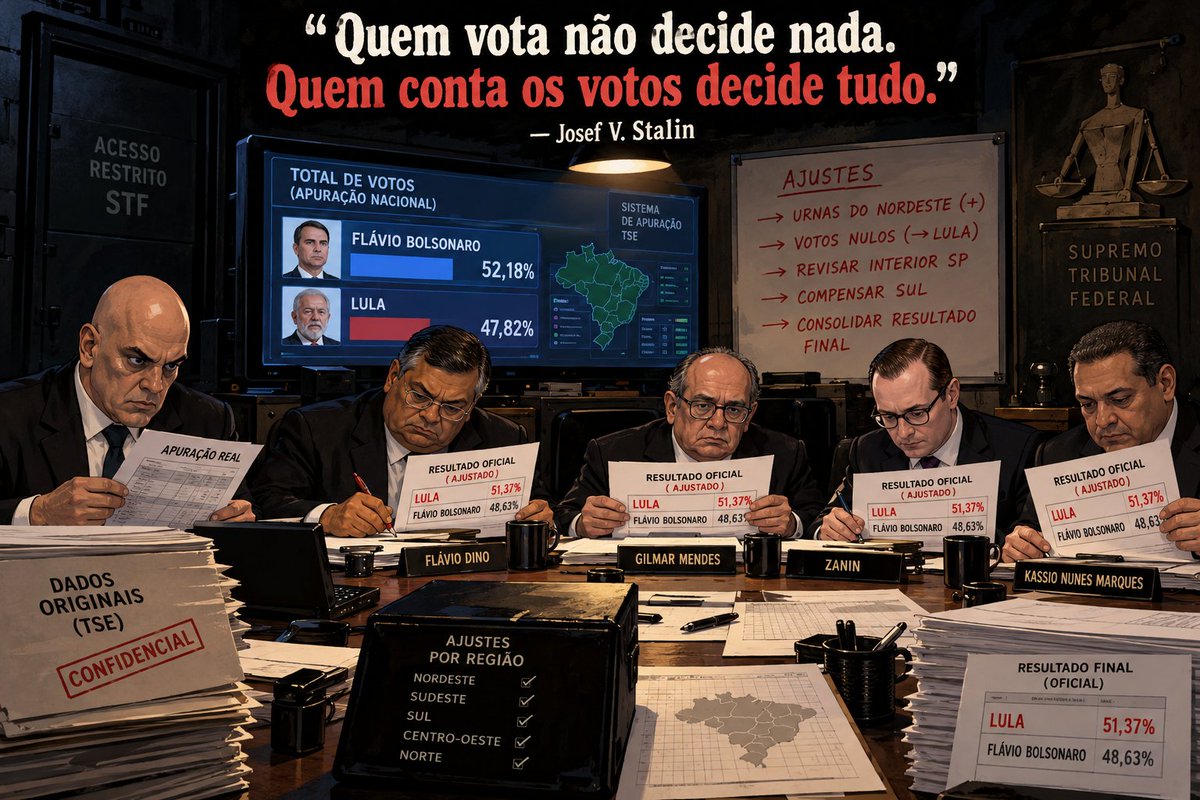 rothbard_brasil's tweet photo. “Quem vota não decide nada. Quem conta os votos decide tudo.” - Josef V. Stalin https://t.co/VTVAM2zYvp