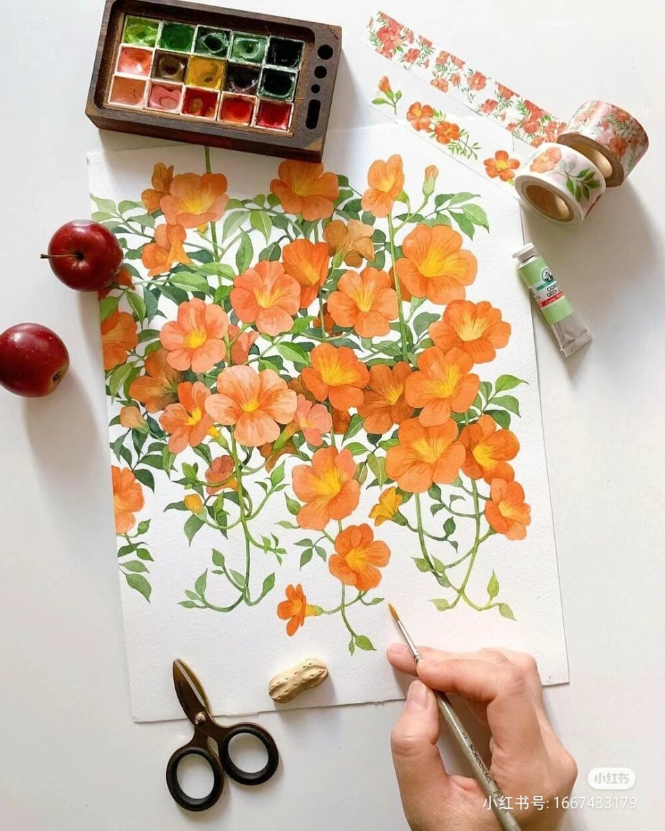 IngridStowul's tweet photo. Looking for a fun new hobby Try watercolor doodling! It’s cheap, easy to start, and you can make cute little artworks anytime, anywhere.  Grab a cheap set of watercolors and paper—your relaxing weekend just got better! https://t.co/5QCNNUys3c