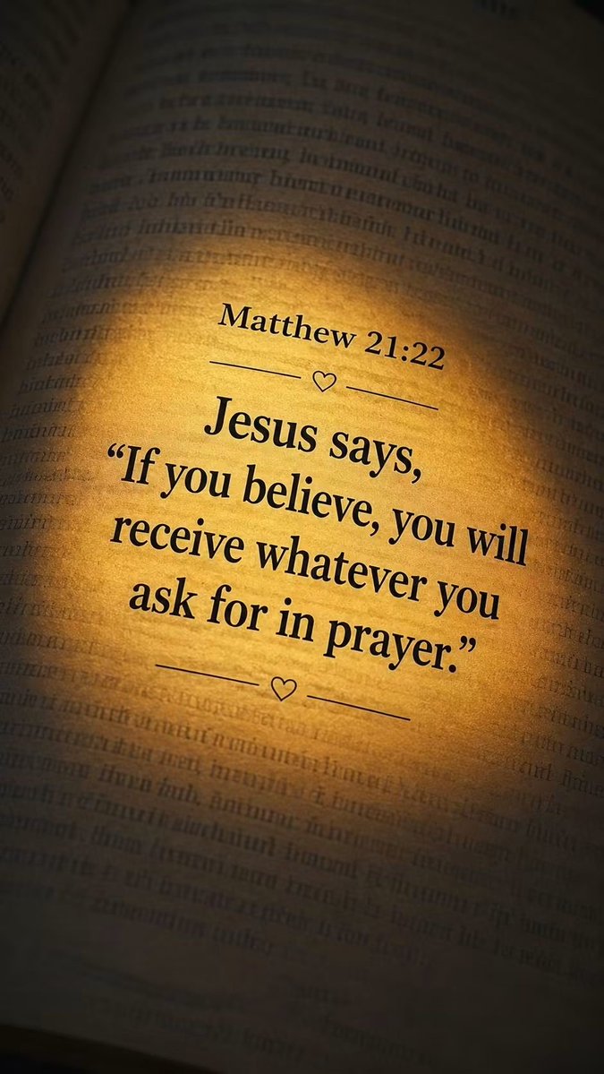 thompsonb2569's tweet photo. And all things whatsoever ye shall ask in prayer, believing, ye shall receive. 
- Matthew 21:22 https://t.co/pouUifWhSy