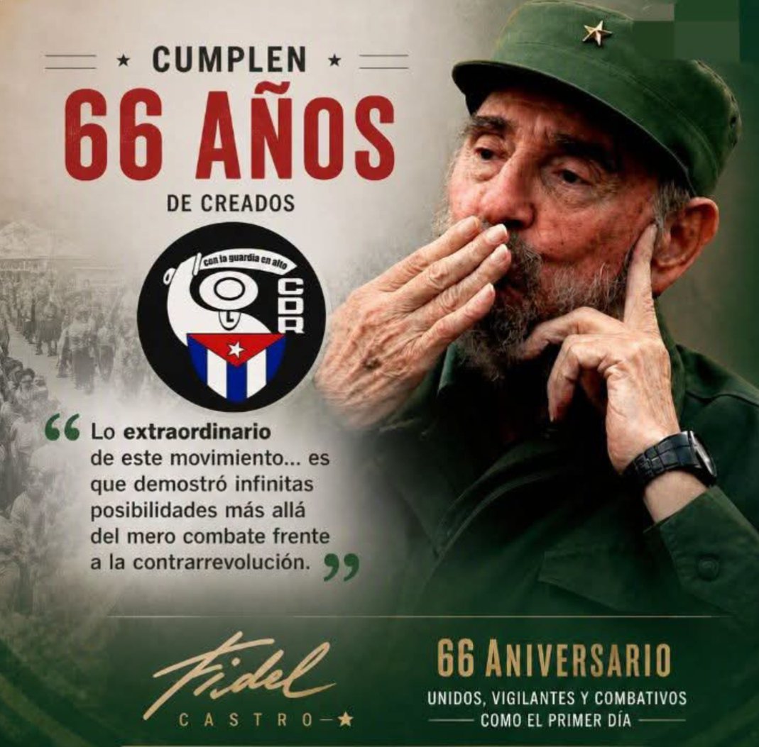 Intendente35933's tweet photo. 🇨🇺En el aniversario 66 de la creación de los Comités de Defensa de la Revolución, llegue la felicitación a la organización que consolida la unidad del barrio. 
#Taguasco
@AlexisLorente74 
@DeivyPrezMartn1 https://t.co/Eh7pHgjWEW