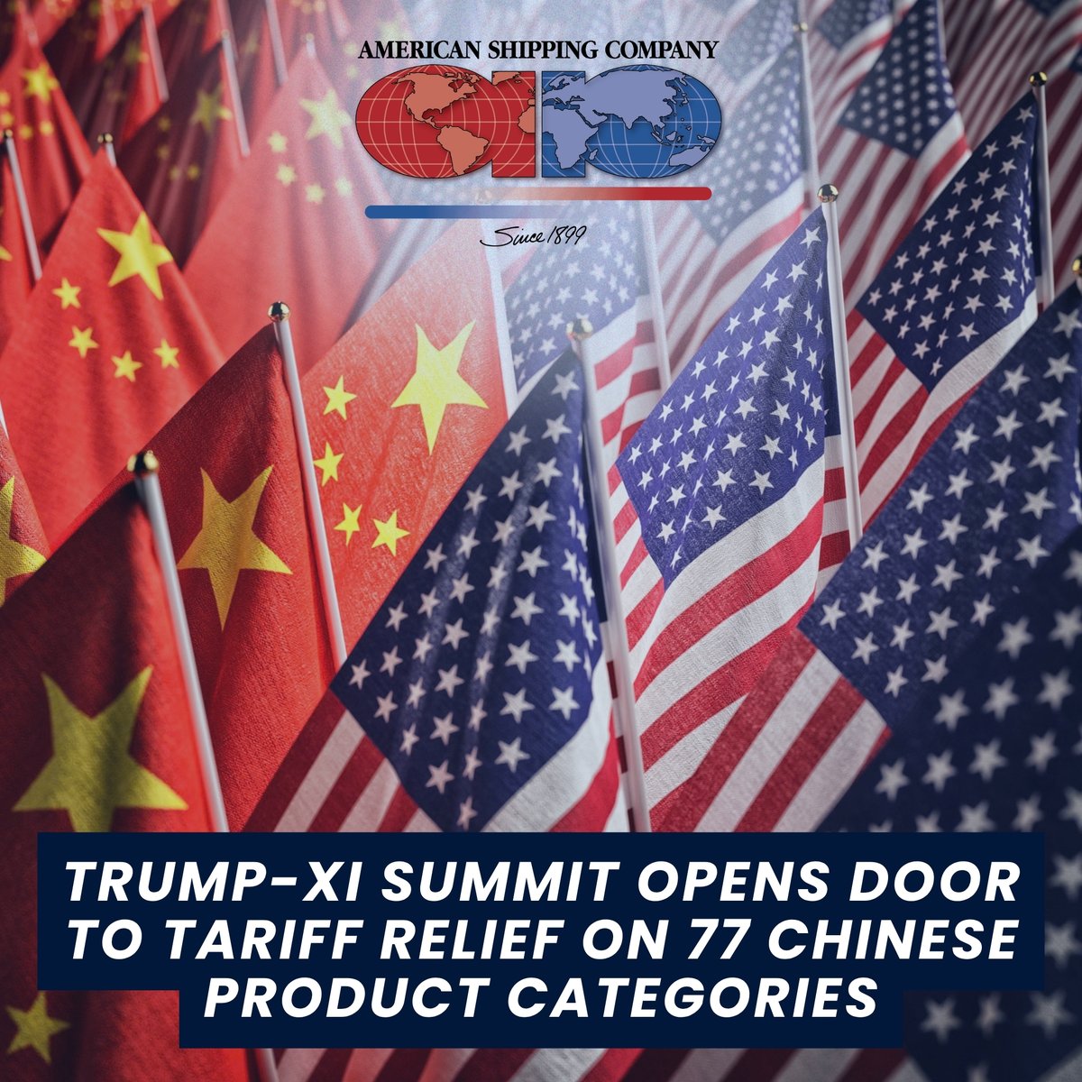 AmericanShipNJ's tweet photo. New U.S.-China tariff updates could impact importers of toys, decorations, linens, and more. Potential reductions aren't automatic—review HTSUS classifications now.

Read the full update: https://t.co/XHRjxUfyXL

#USChinaTrade #Tariffs #Importing #Customs #SupplyChain https://t.co/KmMGr0WFMg