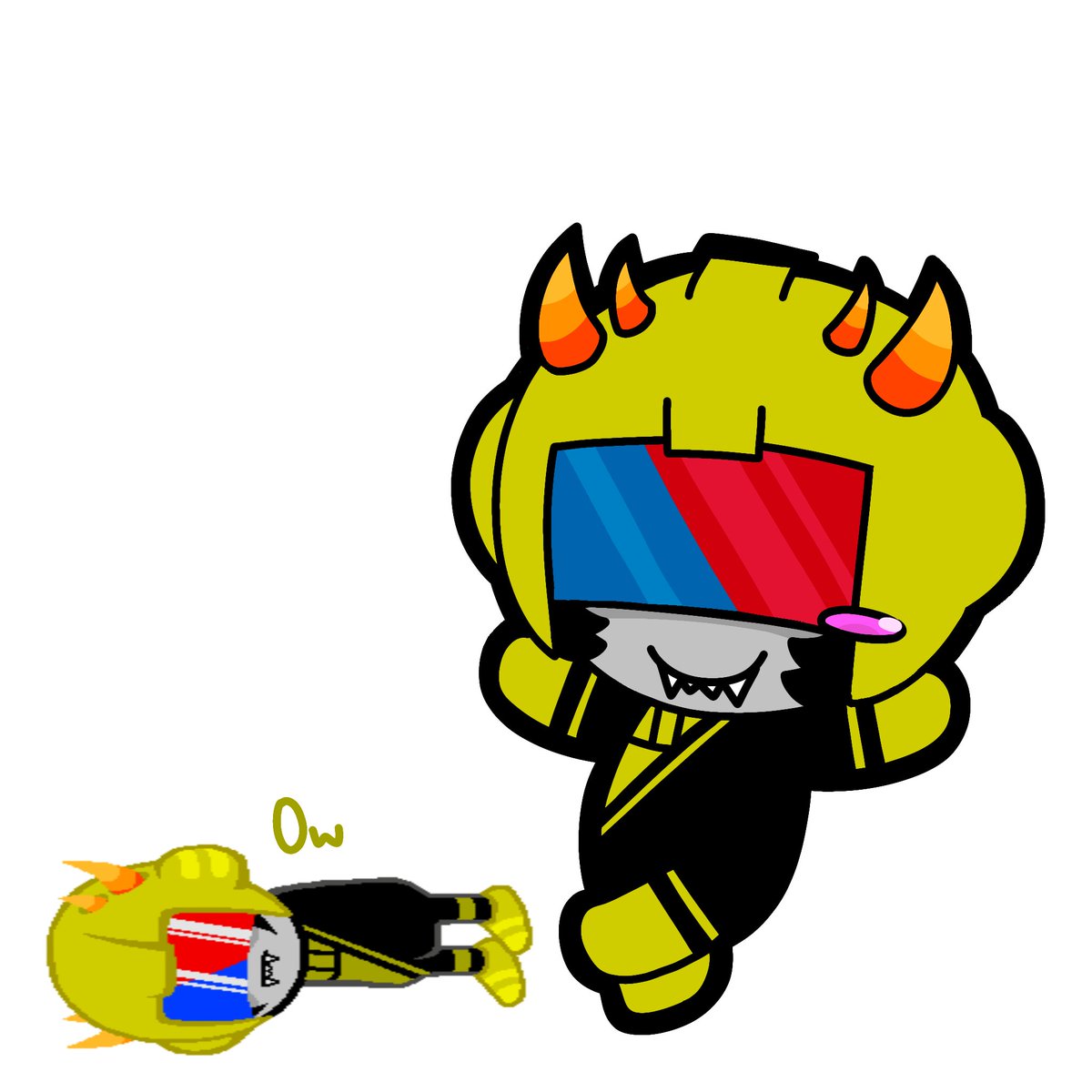 _roboBunny's tweet photo. tuna @devilishDraconi drawing on phone is hell 😭😭 https://t.co/kh1aW6M3oB