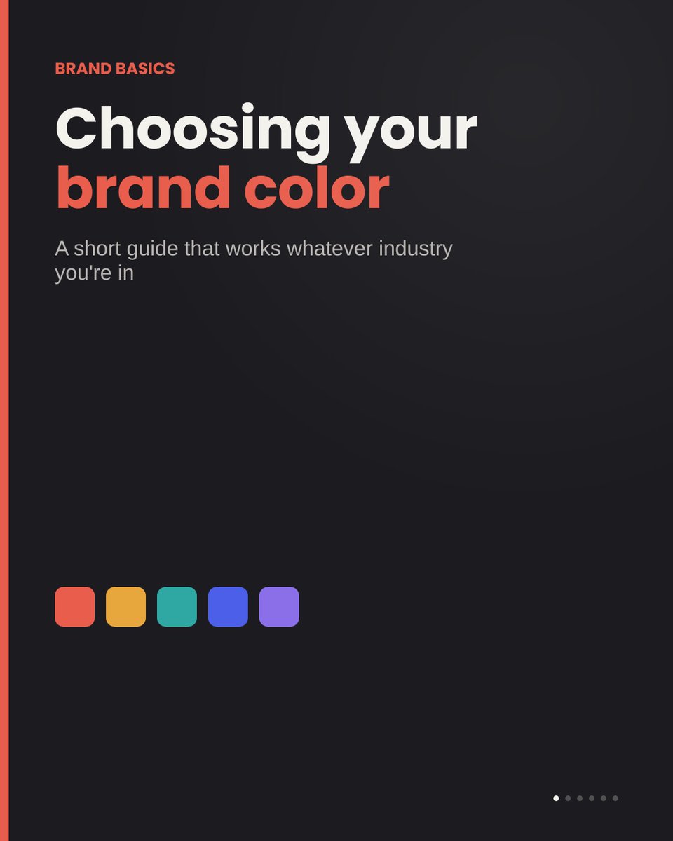 Patrick11235770's tweet photo. Your brand color is talking before your logo even loads. A quick guide to picking the right one, whatever industry you're in. 🧵🎨
 #branding #design #colorpsychology https://t.co/xQBJDbwoJm
