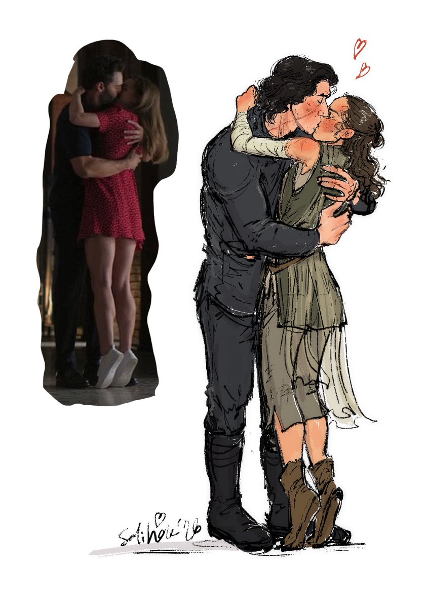buriedbloom's tweet photo. art imitates life imitates art imitates life 🧪🧬  #reylo #thelovehypothesis https://t.co/vYexWuOSfS