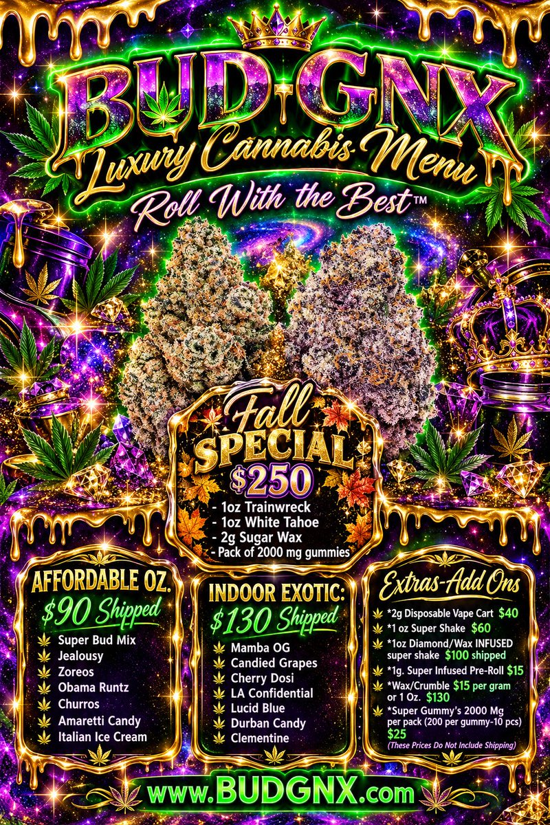 NativeLifeB's tweet photo. New Menu! 
#cannabisculture #ganja https://t.co/bJvOJxAABX