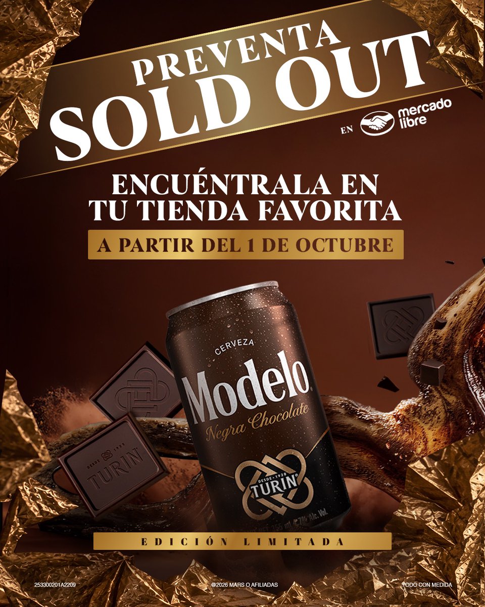 CervezaModeloMX's tweet photo. ¿No alcanzaste? Disponible a partir del 01 de octubre, en tu tienda favorita. https://t.co/DuayY8BXPG