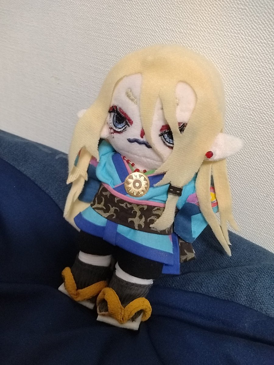 nuoonnu's tweet photo. やっと薬売りさん、離の剣のぬい完成したーーーー！！！！！個人の趣味で頭巾取ったら長髪になるようにした！！！ https://t.co/d2Ih8SfnMv