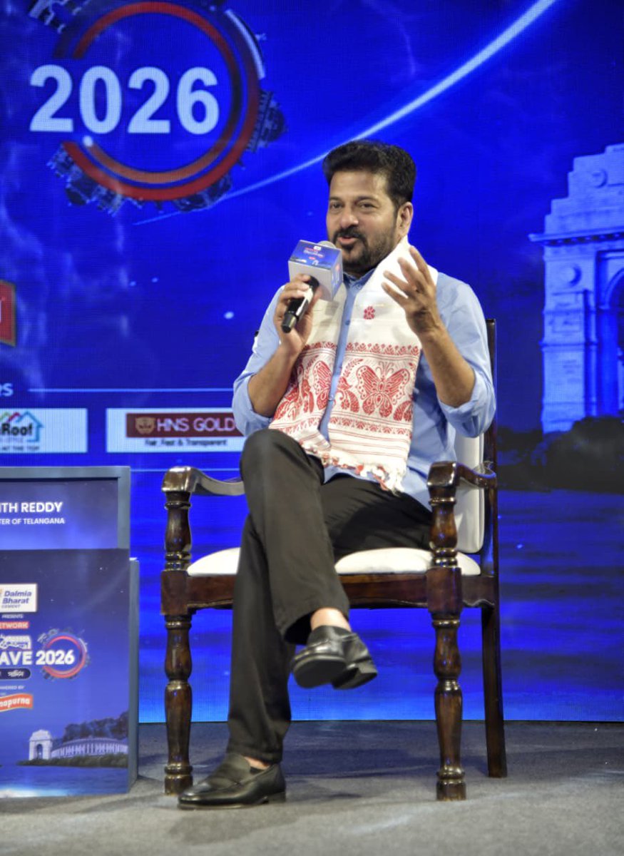 revanth_anumula's tweet photo. It was a pleasure to participate in The Conclave 2026 – India’s Next Chapter, organised by Pratidin Media Network in New Delhi.

In #Telangana, we are building an education-to-employment ecosystem, from quality schooling to skill development through the #YoungIndiaSkillsUniversity and Advanced Technology Centres. 

Telangana needs greater support from the Union Government for critical infrastructure, including the Regional Ring Road. This is not a North-South issue; it is about equal opportunities and equal justice for every state.

On delimitation, the interests and representation of all regions must be protected. The freeze on Lok Sabha seats should continue.

Strengthening democracy, federalism, equitable representation, quality education and employment opportunities for our youth must remain our shared national priority.

#TheConclave2026