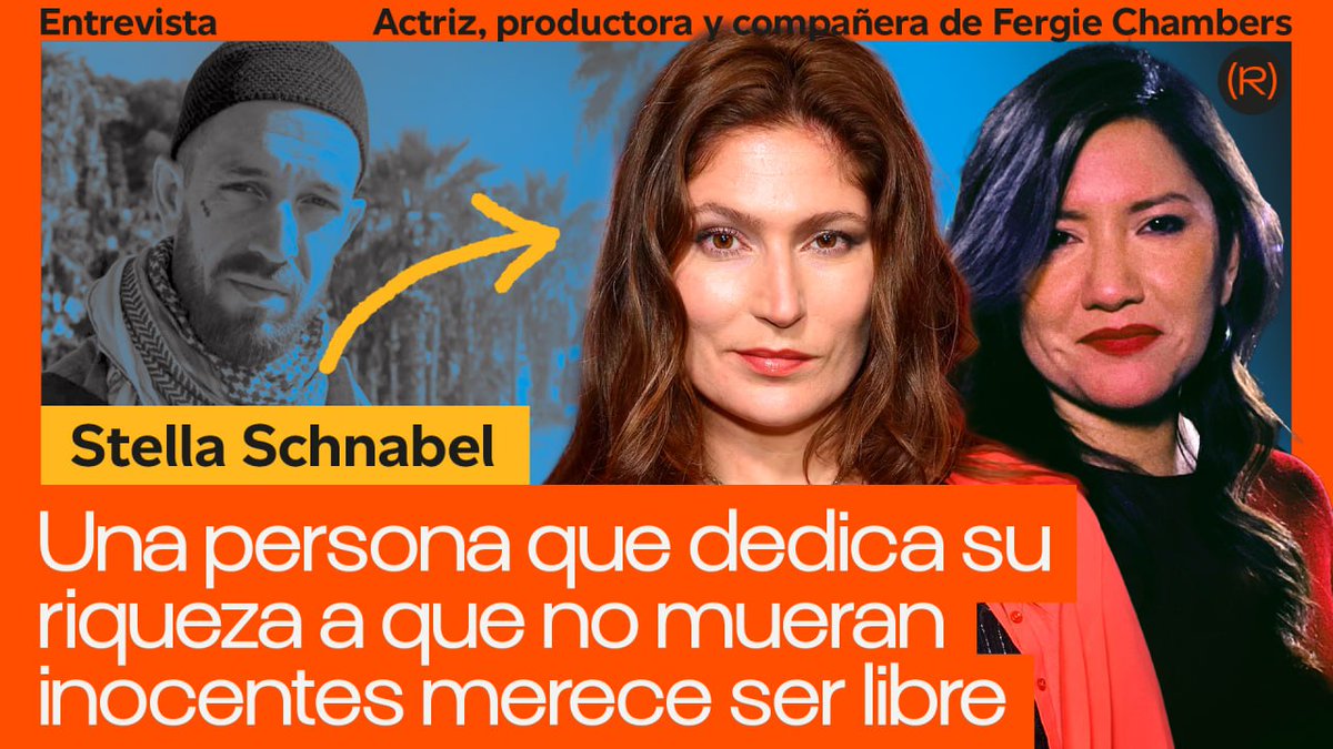 libertadfergiec's tweet photo. El Gobierno de España mantiene preso a Fergie Chambers por orden de Donald Trump. ¿Su delito? Apoyar a la población de Palestina.

No te pierdas entrevista a Stella Schnabel, la pareja de Fergie Chambers y sigue difundiendo para que le liberen 👇

📺 https://t.co/gSgyHvPfVs https://t.co/WhdYXozQQA