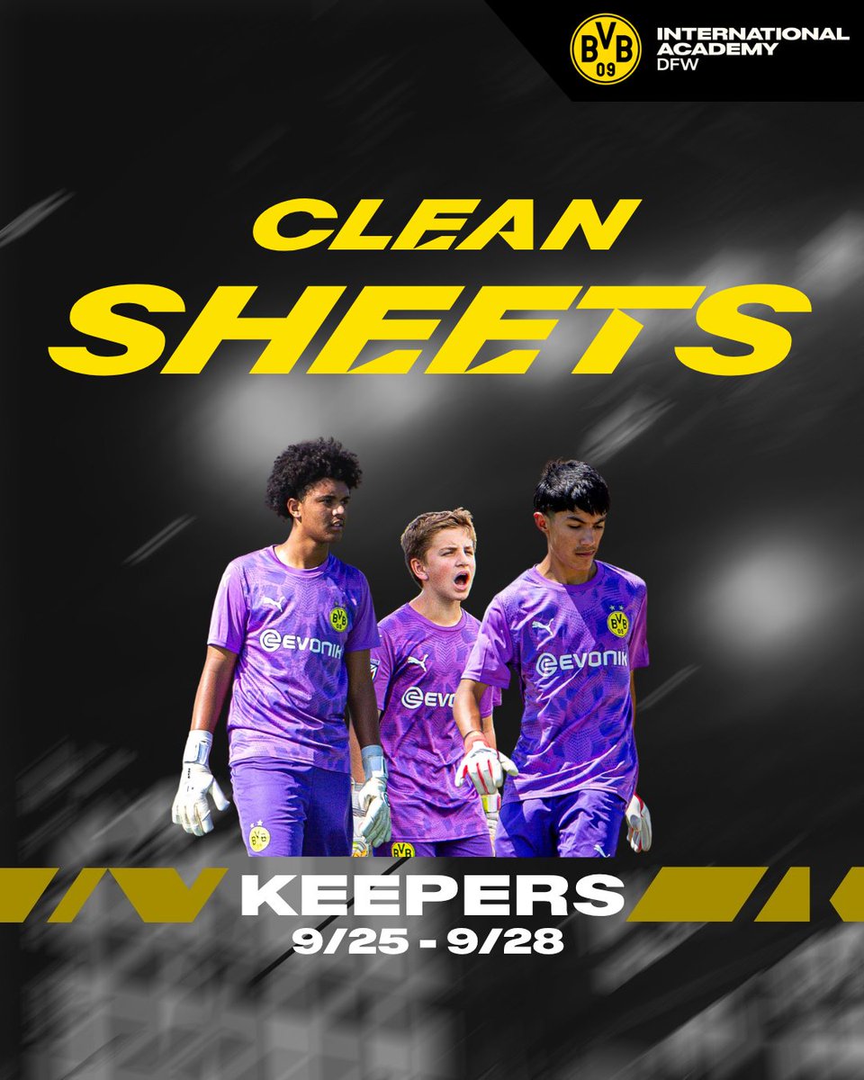 BVBIADFW's tweet photo. 👏 HUGE shoutout to our keepers for putting up a CLEAN SHEET!

The last line of defense.
The first line of confidence.
KEEPERS GET THE JOB DONE. 🧤🔥 
#bvbiadfw #cleansheet #thebvbway https://t.co/qxk2rUgT61