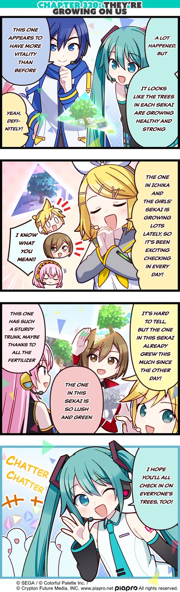 ColorfulStageEN's tweet photo. They're growing! 🌳💖
#4koma https://t.co/yeIZj8R9cL