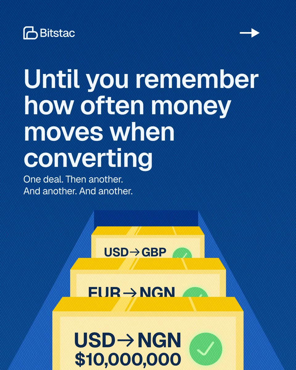 UseBitstac_'s tweet photo. When your business handles serious currency conversion and high-volume OTC transactions, small differences in settlement rates can add up quickly.

If your business moves significant currency volumes you need to check this out! 

Don’t miss out, click the link to get started today https://t.co/ySUvH4fqwO

#GetStacced #StacMovesDifferent #BitStac