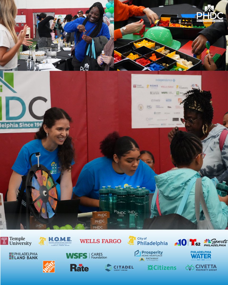 PHLPlanDevelop's tweet photo. Another successful Fair in the books! Thank you to every Philadelphian that came out on Saturday to PHDC's Annual Housing Fair presented by @IBX!

Thank you to every vendor that provided dozens of resources to Philadelphians all under one roof!
We'll be back next year! 🥳 https://t.co/IcdWsNim14