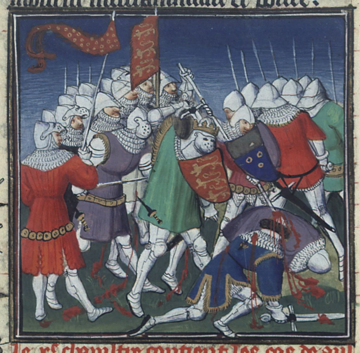 AncientHistorry's tweet photo. September 28, 1106. Forty years after Hastings, two of William the Conqueror's sons fought a battle in Normandy, and the loser spent the next twenty eight years in an English prison.

Yesterday I posted William's fleet sailing for England. This is the unravelling of what he built, and the mechanism is simple. He left England and Normandy to different sons.

Robert Curthose, the eldest, got Normandy. William Rufus got England. Henry, the youngest, got money and no land, which in that family was an insult.

Robert was a genuinely capable soldier. He went on the First Crusade and fought well at Antioch and Jerusalem, and mortgaged Normandy to his brother to pay for the trip. He was also, by every surviving account, incapable of governing anything. Normandy under Robert was close to anarchy.

William Rufus died in 1100, shot through the lung with an arrow while hunting in the New Forest. Whether that was an accident has been argued for nine hundred years.

Henry was in the hunting party. He rode straight for Winchester, seized the treasury, and had himself crowned within three days.

Robert was on his way home from the Crusade and arrived to find the throne he considered his own occupied by his youngest brother.

Six years of manoeuvring followed. Henry invaded Normandy in 1105, took Bayeux and Caen, and in 1106 besieged Tinchebray castle specifically to force Robert to come and fight for it.

Robert came.

Both sides fielded something over 6,000 men, and Henry had the greater cavalry strength, around 2,400, including a Breton contingent.

And Henry then did something unusual with them. He dismounted, and ordered most of his knights to dismount with him.

That sounds minor and it is not. A knight's whole identity rested on fighting mounted. Dismounting them turns them into heavy infantry, which makes your line far more solid while giving up your shock and your mobility, and it means the commander is standing in the ranks with everybody else.

Then he kept a mounted reserve concealed under Elias of Maine.

Robert's line came on, hit Henry's dismounted men, and stalled against them, and while it was stalled Elias came in from the flank.

The whole thing lasted about an hour.

Robert Curthose was captured. So was Edgar Ætheling, the last Anglo-Saxon claimant to the English throne, who had been drifting around the edges of all this for forty years, and who was released and allowed to live out his life quietly in England.

Robert was not released. Henry held his own brother in custody in England and Wales for the rest of his life. He died in Cardiff Castle in 1134, after twenty eight years, in his eighties.

England and Normandy were one thing again, and stayed that way until 1204.

But the claim did not die with Robert's liberty. He had a son, William Clito, and Clito's claim to Normandy produced rebellion after rebellion for the rest of Henry's reign, backed variously by France, Flanders and Anjou, because a rival claimant is useful to everybody who dislikes you. Clito was finally killed in 1128 at the siege of Aalst, aged 26, from an infected wound to the hand.

By then Henry had a much larger problem. In 1120 his only legitimate son had drowned in the White Ship, and he spent the rest of his life trying to force his barons to accept his daughter Matilda as his heir instead.

That produced the civil war I posted on the 14th.

So the line runs like this. William the Conqueror splits his inheritance. His sons fight over it for twenty years. Henry wins in an hour at Tinchebray, puts it back together, and then loses his heir in a shipwreck.

And England spends the 1140s in a civil war between two women named Matilda because of it.