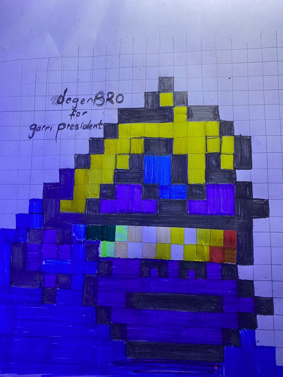 Bem_gmi's tweet photo. Lil drawing for @degenBRO__ 

Man that took something we grew up eating and put it on chain

Held 0% and shared fees with everyone contributing

Hope this reaches you degenBRO

President of $GARRI https://t.co/Gf8c2SeYN1