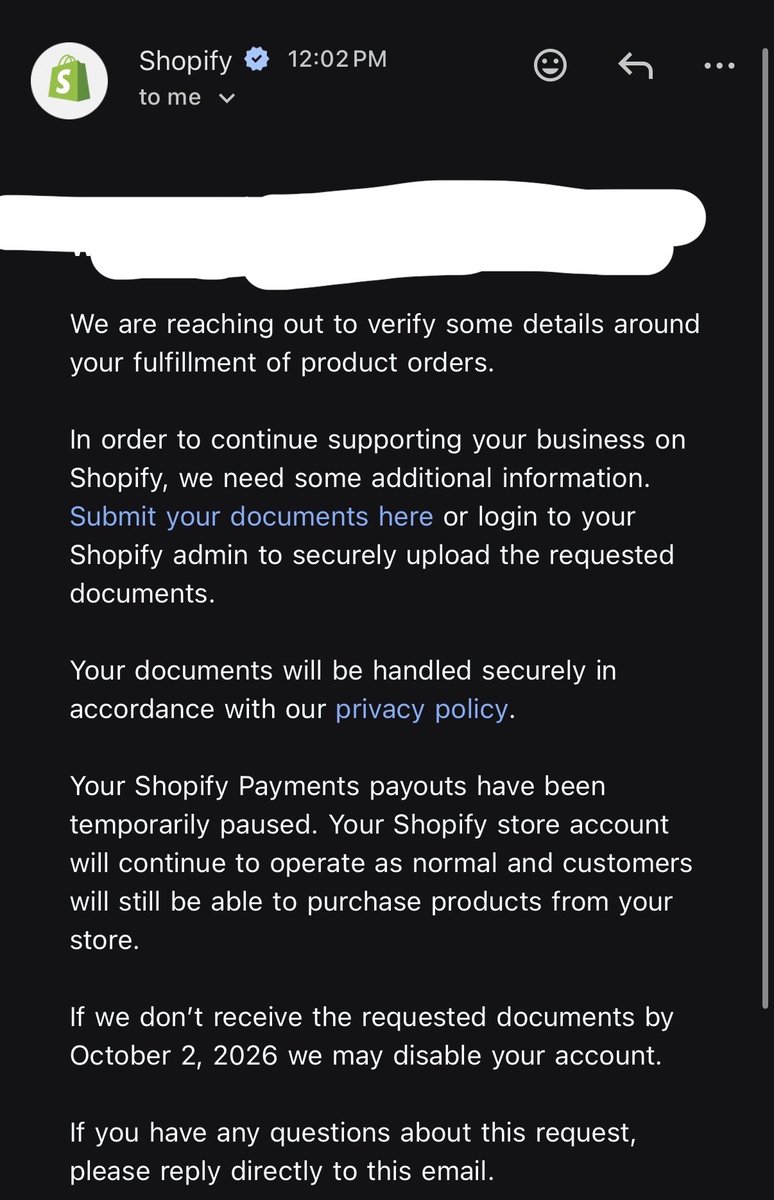 moderndayscaler's tweet photo. have had this store for all of 7 days

fulfill instantly and all orders have tracking, not a single cb

actually insane that once you start to scale Shopify just fucks you https://t.co/DoAOH8hd5G