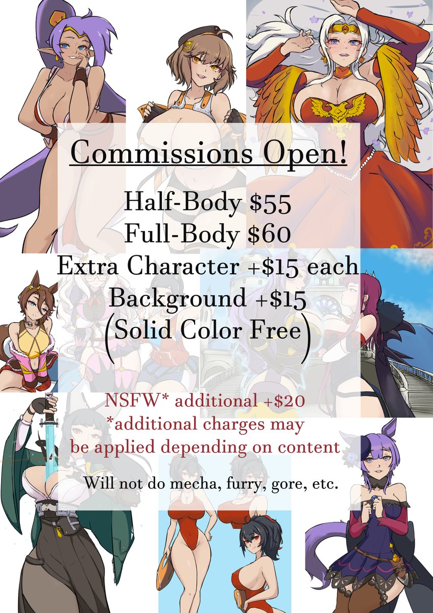 in2naps's tweet photo. to help pay for bills this upcoming month, I'm opening commissions again

I have two (2) slots available; if you or know anyone looking for a comm anything would be greatly appreciated <3
DM me for any questions, thank you!

you can also request via Vgen:
https://t.co/ekTeGqDBet https://t.co/wRdzFmDOgF
