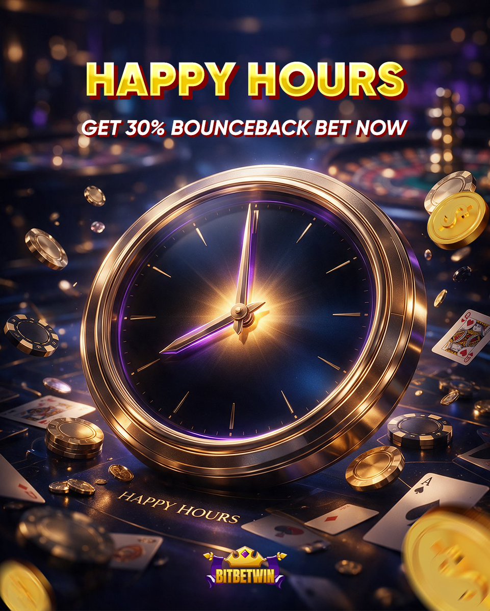 BitbetwinInfo's tweet photo. ⏰ Maximize Your Wins During Happy Hours at BitBetWin! 🥳 ✨

Make a deposit during our exclusive Happy Hours and instantly grab a 30% Bounceback Bonus! 🚀💰

👉 Get your bonus here: https://t.co/fLZvwidqIB

#bitbetwin #happyhours #onlinecasino #depositnow https://t.co/sCXweb7n6C