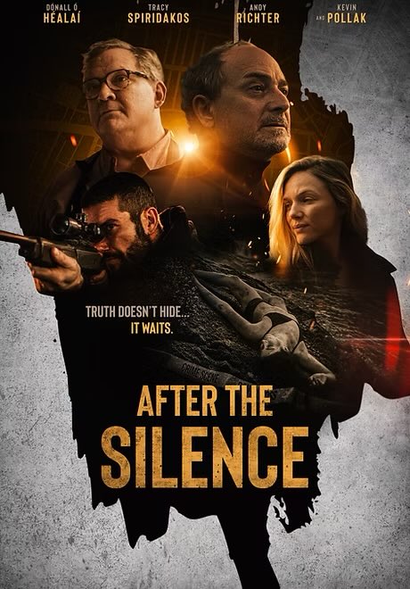 imjustwritingg's tweet photo. official movie poster for “After the Silence” with Tracy Spiridakos https://t.co/zQ8XlsUbce