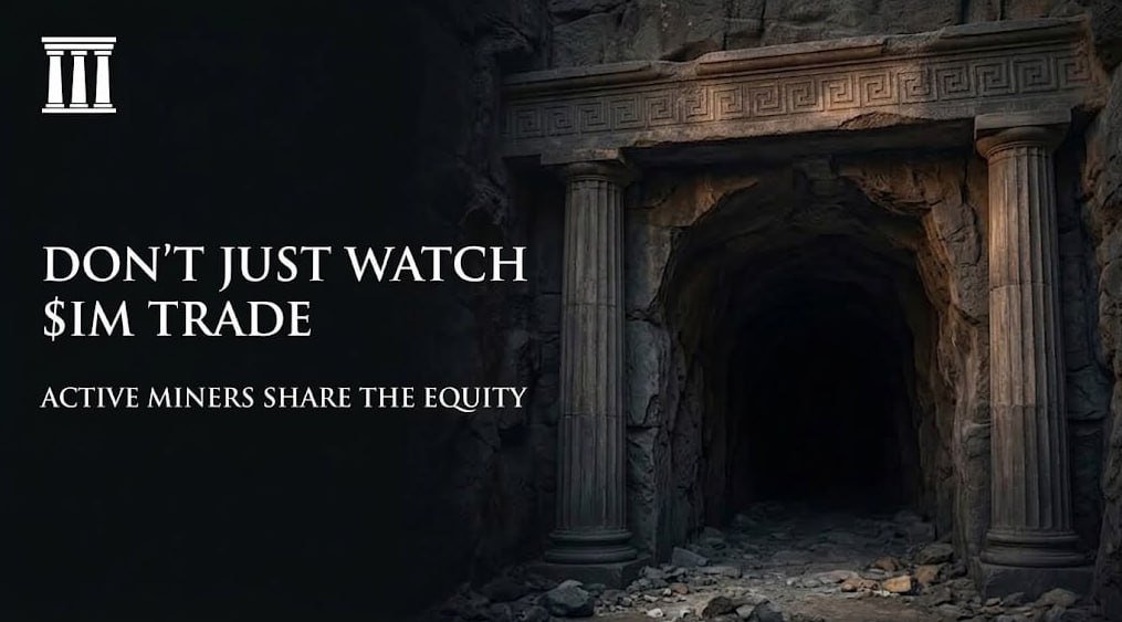 useimperialmine's tweet photo. Imperial Mine is built for people who want to do more than watch $IM trade. The mine runs in a browser tab, and active miners share the equity that volume puts into the vault https://t.co/2pQnG18rev