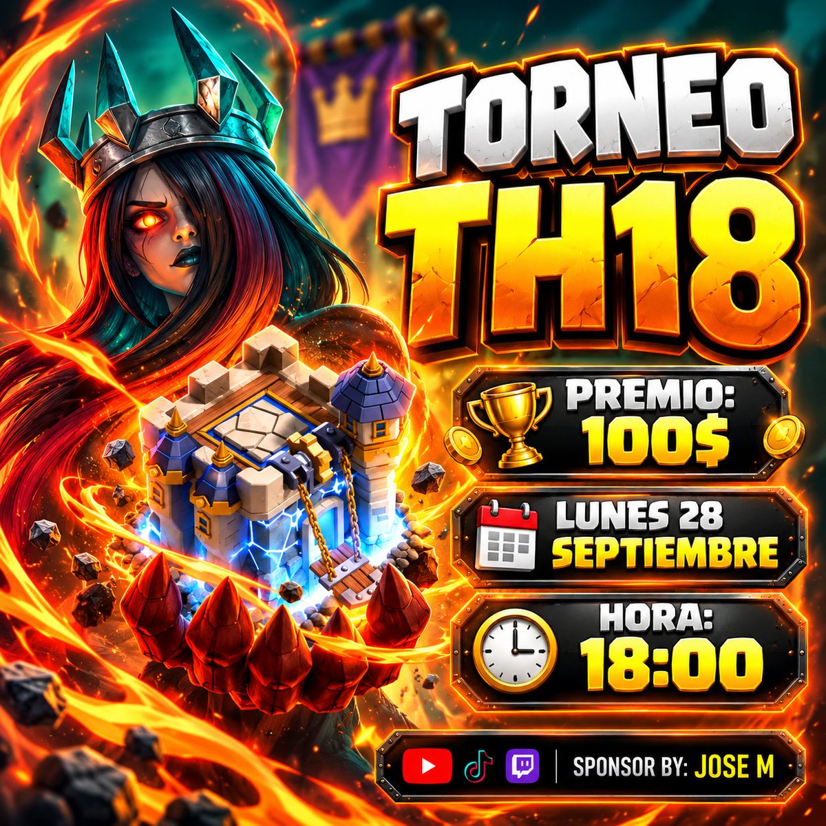 LipeClash_'s tweet photo. Increíble Torneo Esta Noche, en mi canal en Vivo!
#clashofclans https://t.co/a4np0lCOLk
