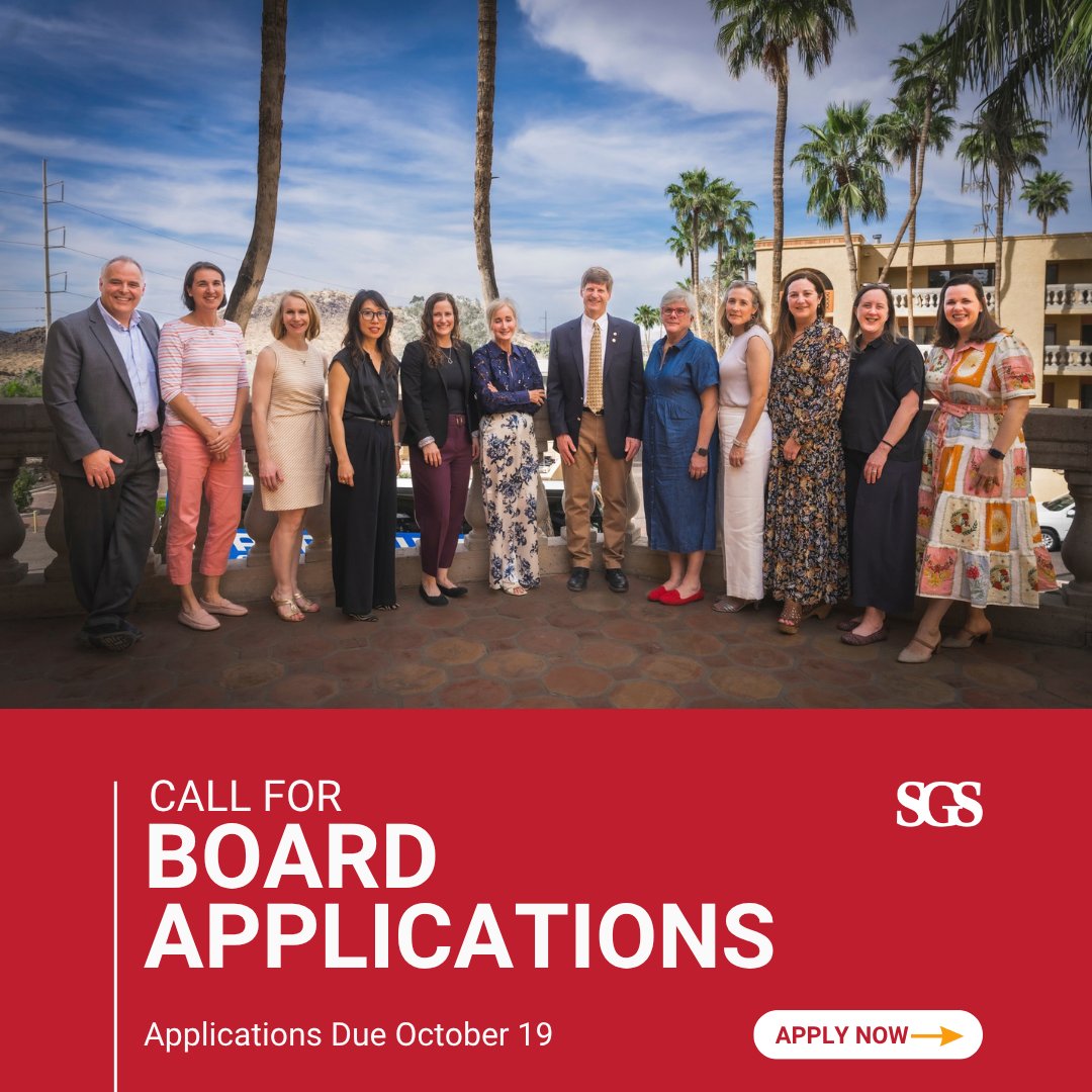 GynSurgery's tweet photo. SGS members, applications are now being accepted for positions on our Board of Directors!

We are seeking applicants to fill the positions of Assistant Secretary/Treasurer &amp; Member-At-Large positions for terms beginning April 2027.

Apply by Oct 19: https://t.co/FyNoGVJUbA https://t.co/Iav0d6Opgi